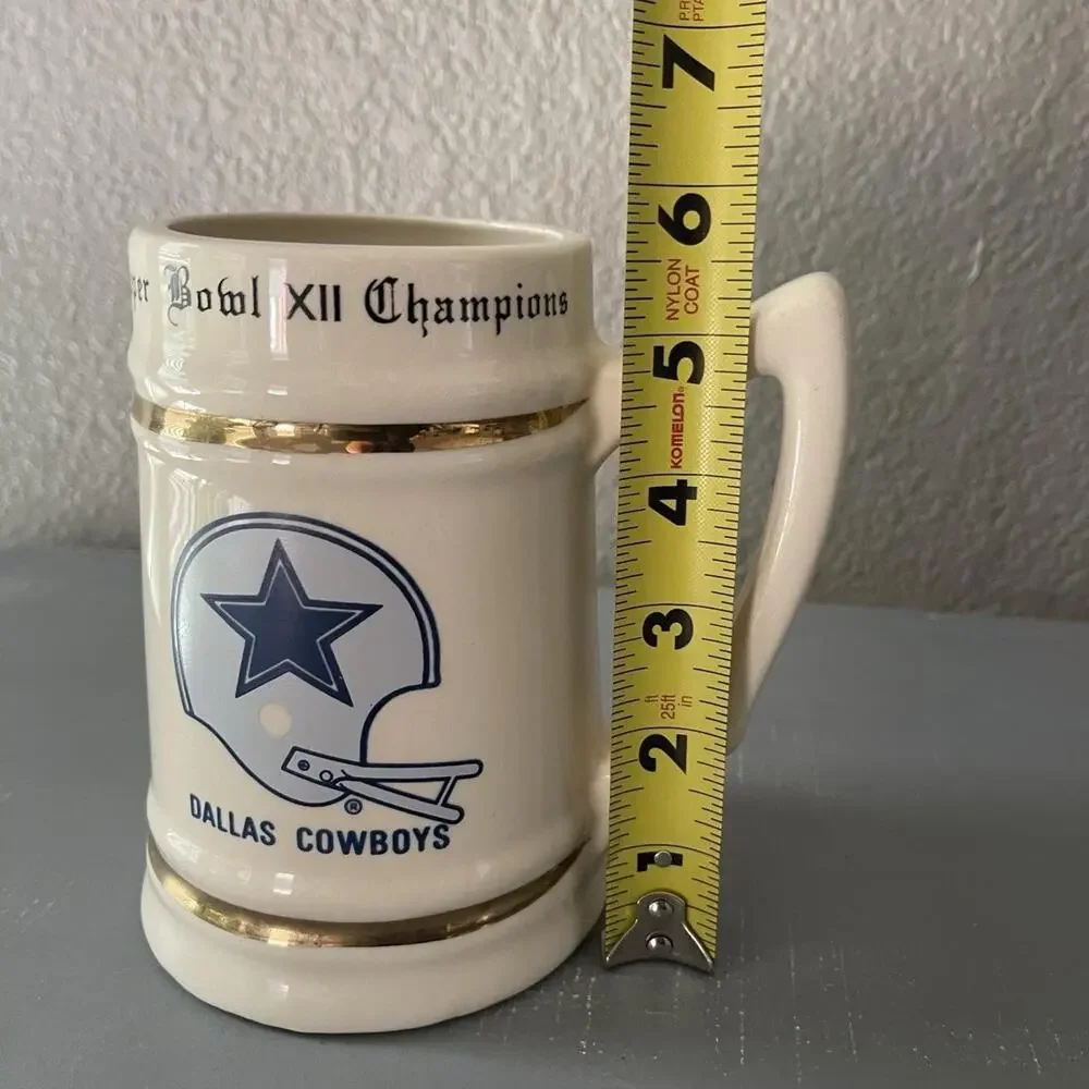 Dallas Cowboys Collectors 1977 Super Bowl XII Champions - Stein Ceramic Mug